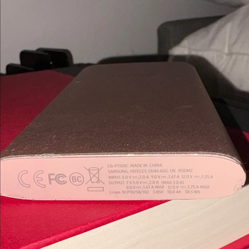 Samsung Rose Gold Portable Power bank charger